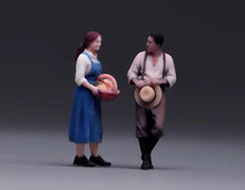 Load image into Gallery viewer, 1:64 Painted Figure Model Miniature Resin Diorama Toy Sand Farm Couple Man Lady
