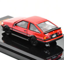 Load image into Gallery viewer, HJ64 1:64 Red Corolla Levin AE86 Black Rim Sport Model Diecast Metal Car New Collection
