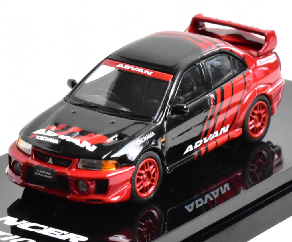 HobbyJapan 1:64 Advan Lancer Evolution EVO 5 V Sport Model Diecast Metal Car