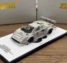 Load image into Gallery viewer, Topart 1:64 Gray LBWK Countach #41 Sports Model Diecast Metal Car New Collection
