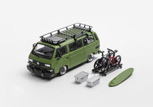 Load image into Gallery viewer, Mortal 1:64 Green VW T3 Multi Van Camper Sports Model Diecast Metal Car New Collection
