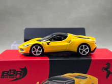 Load image into Gallery viewer, BBR 1:64 Yellow 296 GTB Hard Top Racing Sports Model Diecast Metal Car New Collection
