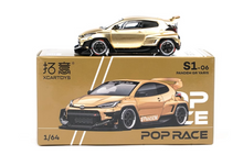Load image into Gallery viewer, XCARTOYS 1:64 Gold Pandem GR Yaris Racing Sports Model Diecast Metal Car New
