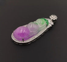 Load image into Gallery viewer, Nature Jade Fortune Beans Pendant Necklace Gift Jewelry charm Blessing Lucky f
