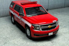 Load image into Gallery viewer, 1:64 596 Red Tahoe LAFD LA Fire SUV Police Sports Model Diecast Metal Car New Collection
