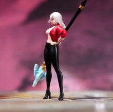 Load image into Gallery viewer, 1:24 Painted Figure Model Miniature Resin Diorama Sand Cartoon Girl Lady Warrior
