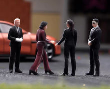 Load image into Gallery viewer, 1:64 Painted Figure Model Miniature Resin Diorama Toy Sand Bodyguard Security
