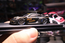 Load image into Gallery viewer, HKM 1:64 Black Carbon 911 GT3 R 992 Rennsport SKYE Model Diecast Metal Car New Collection
