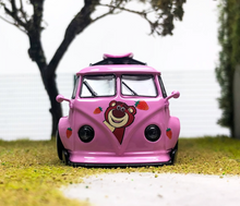 Load image into Gallery viewer, 1:64 Flame Pink VW T1 Van Camper Kombi Sports Model Diecast Metal Car New Collection
