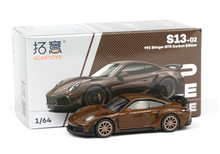 Load image into Gallery viewer, Poprace 1:64 Brown Carbon 992 Stinger GTR Sports Model Diecast Metal Car New Collection

