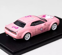 Load image into Gallery viewer, FW 1:64 Pink SRT Hellcat Muscle Sports Model Diecast Metal Car BN
