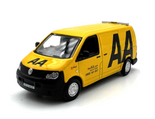 Load image into Gallery viewer, OXFORD 1:76 Yellow VW T5 AA Truck Delivery Van Sports Model Diecast Metal Car New
