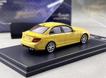 Load image into Gallery viewer, King 1:64 Yellow C63 AMG W204 Sedan Sports Model Diecast Metal Car New Collection
