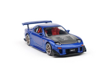 Load image into Gallery viewer, Poprace 1:64 Blue JDM RX-7 FD RE Amemiya Sports Model Diecast Metal Car New Collection
