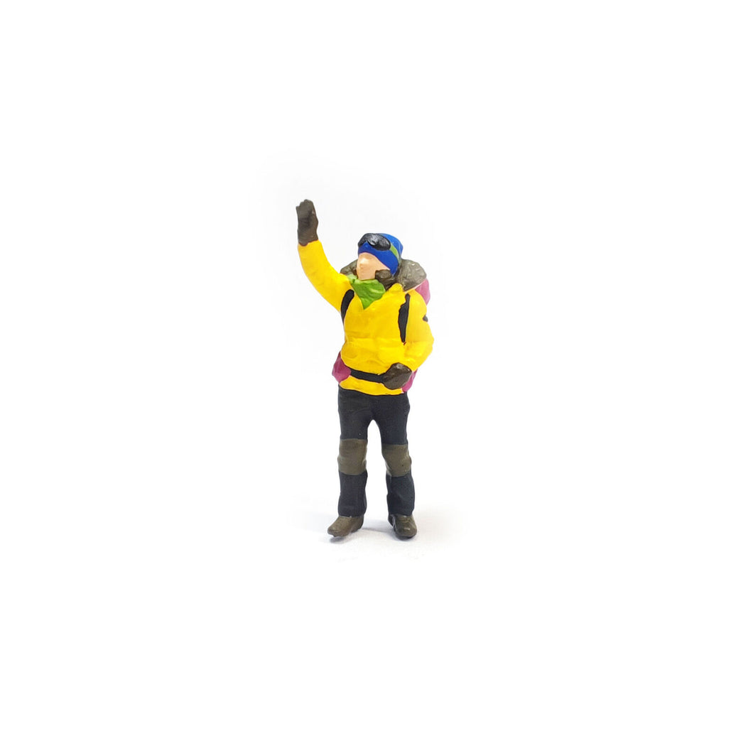 1:64 Painted Figure Mini Model Miniature Resin Diorama Mountain Climber Leader