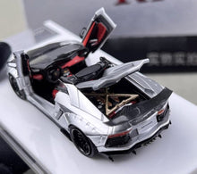Load image into Gallery viewer, RM 1:64 Silver Aventador LP700-4 LBWK Sports Model Diecast Metal Car New Collection
