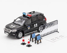 Load image into Gallery viewer, GCD 1:64 Police Land Cruiser LC150 Prado ORV SUV Model Diecast Metal Car New
