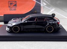 Load image into Gallery viewer, DCM 1:64 Black RS6 2NCS Wagon Widebody Kit Sports Model Diecast Metal Car New Collection
