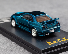 Load image into Gallery viewer, DK 1:64 Blue Carbon Skyline GTR R34 Racing Sport Model Diecast Metal Car New Collection
