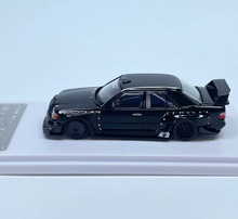 Load image into Gallery viewer, RM 1:64 Black W124 Widebody Sedan Sports Model Diecast Metal Car New Collection
