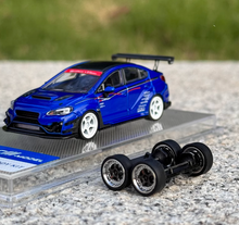 Load image into Gallery viewer, CM 1:64 Blue JDM STI WRX Varis Racing Sports Model Toy Diecast Metal Car BN

