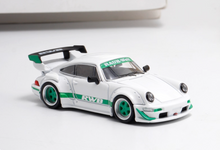 Load image into Gallery viewer, Star 1:64 White Green RWB 964 GT Racing Sports Model Diecast Metal Car New Collection
