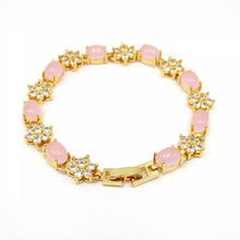 Load image into Gallery viewer, Nature Jade Beaded Bracelet Jewelry Blessing Lucky Fortune Gift For Her Pink New
