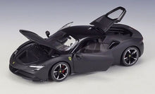 Load image into Gallery viewer, Bburago 1:24 Black SF90 Stradale Racing Sports Model Toy Diecast Metal Car BN
