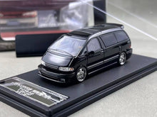 Load image into Gallery viewer, Mortal 1:64 Black Previa Mini Van MPV Sports Model Diecast Metal Car New Collection

