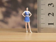 Load image into Gallery viewer, 1:64 Painted Figure Model Miniature Resin Diorama Sand Basketball Girl Baby Lady
