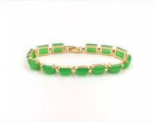 Load image into Gallery viewer, Nature Jade Beaded Bracelet Jewelry Blessing Lucky Fortune Gift For Her Green q
