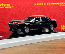 Load image into Gallery viewer, AR 1:64 Black HONGQI Guoli Luxury Sedan Classic Model Diecast Metal Car New Collection

