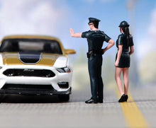 Load image into Gallery viewer, 1:64 Painted Figure Model Miniature Resin Diorama Sand Policeman Cop Officer Toy New Collection
