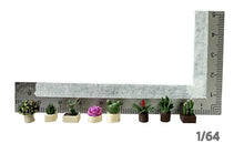 Load image into Gallery viewer, 1:64 Painted Figure Mini Model Miniature Resin Diorama Sand Toy Potted Plant Set
