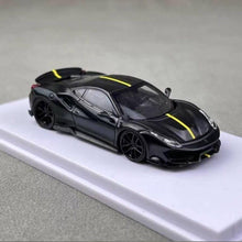 Load image into Gallery viewer, DCM 1:64 Black Novitec 488 Pista Racing Sports Model Diecast Metal Car New
