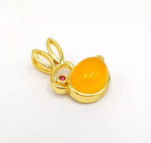 Load image into Gallery viewer, Nature Jade Cute Rabbie Pendant Necklace Gift Jewelry charm Blessing Lucky b
