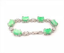 Load image into Gallery viewer, Nature Jade Beaded Bracelet Jewelry Blessing Lucky Fortune Gift For Her Chain g
