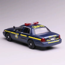 Load image into Gallery viewer, 1:64 596 Blue State Trooper Police Crown Victoria CV Model Diecast Metal Car
