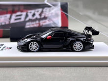 Load image into Gallery viewer, SR 1:64 Black 911 GT3 R Racing Sports Model Diecast Metal Car New Collection
