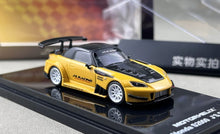 Load image into Gallery viewer, MH 1:64 Yellow Carbon S2000 Widebody Sports Model Diecast Metal Car New Collection
