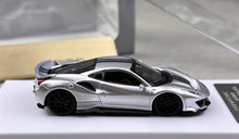 Load image into Gallery viewer, DCM 1:64 Silver Novitec 488 Pista Racing Sports Model Diecast Metal Car New
