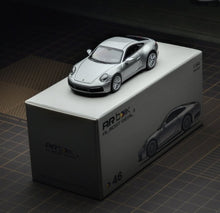 Load image into Gallery viewer, AR 1:64 Silver 911 Carrera 992.1 GT Sports Model Diecast Metal Car New Collection
