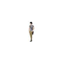 Load image into Gallery viewer, 1:64 Painted Figure Mini Model Miniature Car Scenes Resin Man Crossbody Bag Boy
