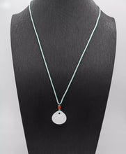 Load image into Gallery viewer, Nature White Shell Jade Pendant Necklace Gift Jewelry charm Blessing Lucky New a
