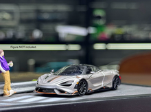 Load image into Gallery viewer, CM 1:64 Silver 765LT Racing Sports Model Diecast Metal Car New Collection
