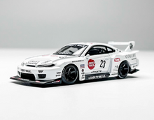 Load image into Gallery viewer, Minigt 1:64 White JDM Silvia S15 LB Super Sports Model Diecast Metal Car New Collection
