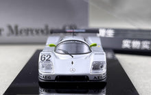 Load image into Gallery viewer, YS 1:64 Silver C9 #62 Racing Sports Model Diecast Metal Car New Collection
