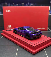 Load image into Gallery viewer, RW 1:64 Hongkong Purple 488 Pista Hard Top Sports Model Diecast Resin Car New Collection
