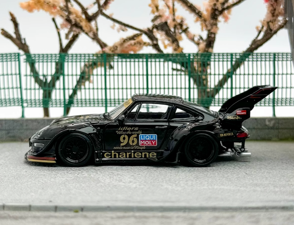 SW 1:64 Black RWB 911 Charlene Sports High Spoiler Model SW 1:64 Black RWB 911 Charlene Sports High Spoiler Model