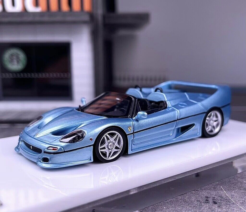 DMH 1:64 Ice Blue F50 Aperta Convertible Sport Model Diecast
